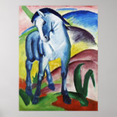 Franz Marc Modern Blauw Paard I Expressionistische Poster (Voorkant)