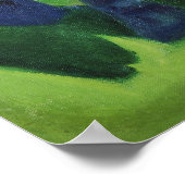 Franz Marc Modern Blauw Paard I Expressionistische Poster (Hoek)