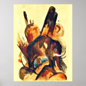 Franz Marc - Olifant Poster (Voorkant)