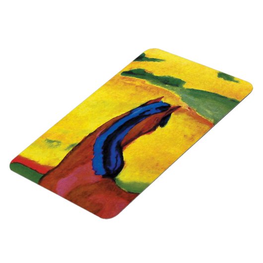Franz Marc - paard in een landschappelijk schilder Magneet (Linkerzijde)