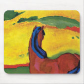 Franz Marc - paard in een landschappelijk schilder Muismat (Voorkant)