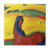Franz Marc - paard in een landschappelijk schilder Tegeltje (Voorkant)