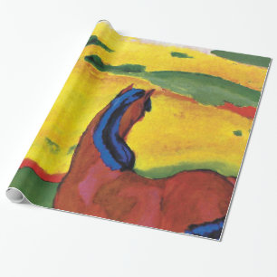 Franz Marc - Paard in een landschapsschilderij Cadeaupapier