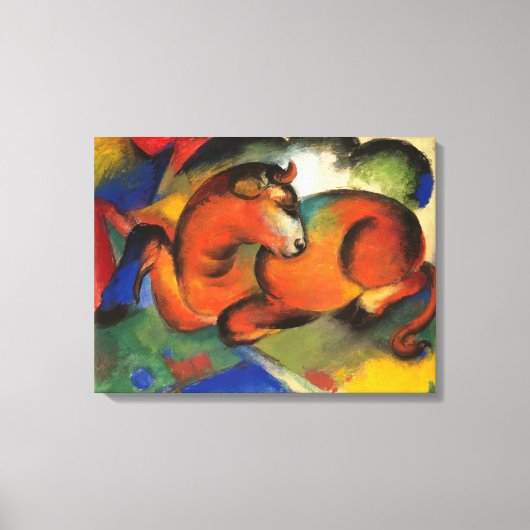 Franz Marc Red Bull Canvas Afdruk (Voorkant)
