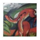 Franz Marc Red Deer Famous Painting Tegeltje (Voorkant)