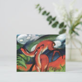 Franz Marc Rode Hert II Expressionistisch Schilder Briefkaart (Staand voorkant)