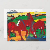 Franz Marc - Rode Paarden Briefkaart (Voorkant / Achterkant)