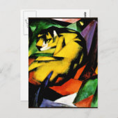 Franz Marc schilderij, Tiger Briefkaart (Voorkant / Achterkant)