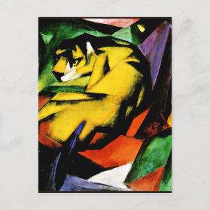 Franz Marc schilderij, Tiger Briefkaart