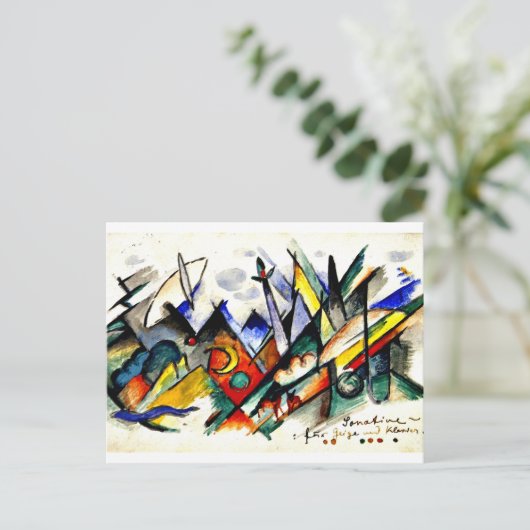 Franz Marc - Sonatine voor Violin en Piano Briefkaart (Staand voorkant)