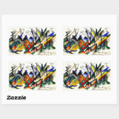 Franz Marc - Sonatine voor viool en piano Rechthoekige Sticker (Vel)