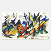 Franz Marc - Sonatine voor viool en piano Rechthoekige Sticker (Voorkant)