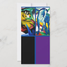 Franz Marc, The Blue Horse, Art Bladwijzer Card Kaart