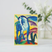 Franz Marc, The Blue Horse, Art Post Card Briefkaart (Staand voorkant)