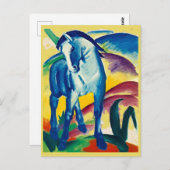 Franz Marc, The Blue Horse, Art Post Card Briefkaart (Voorkant / Achterkant)