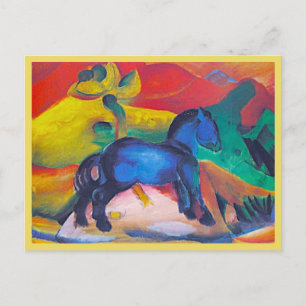 Franz Marc, The Blue Pony, Art Briefkaart