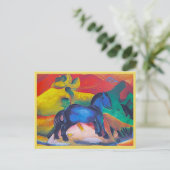 Franz Marc, The Blue Pony, Art Briefkaart (Staand voorkant)