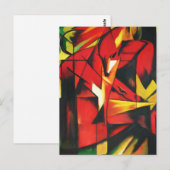 Franz Marc The Fox Briefkaart (Voorkant / Achterkant)