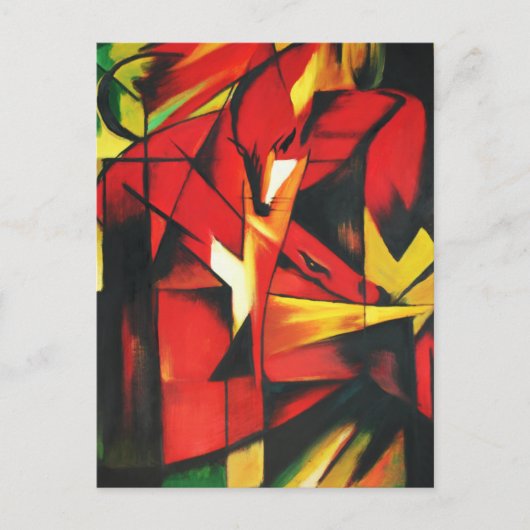Franz Marc The Fox Briefkaart (Voorkant)