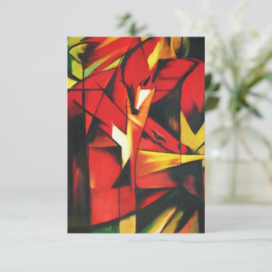 Franz Marc The Fox Kaart (Staand voorkant)