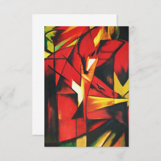 Franz Marc The Fox Kaart (Voorkant / Achterkant)