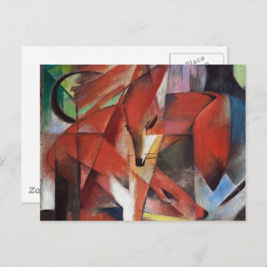 Franz Marc - The Foxes, 1913 Briefkaart (Voorkant / Achterkant)