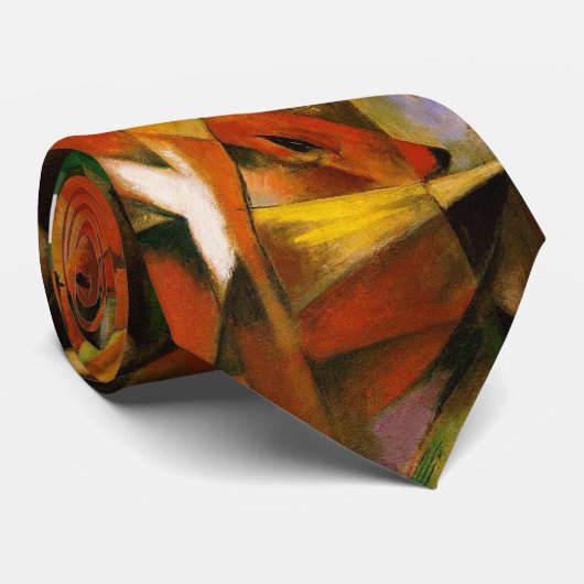 Franz Marc - The Foxes - Expressionist Art Stropdas (Opgerold)