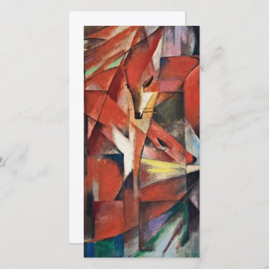 Franz Marc - The Foxes Feestdagenkaart (Voorkant / Achterkant)