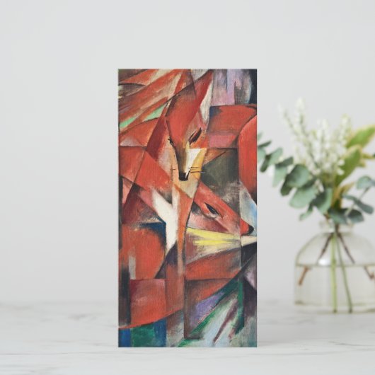 Franz Marc - The Foxes Feestdagenkaart (Staand voorkant)