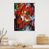 Franz Marc The Foxes Poster (Keuken)