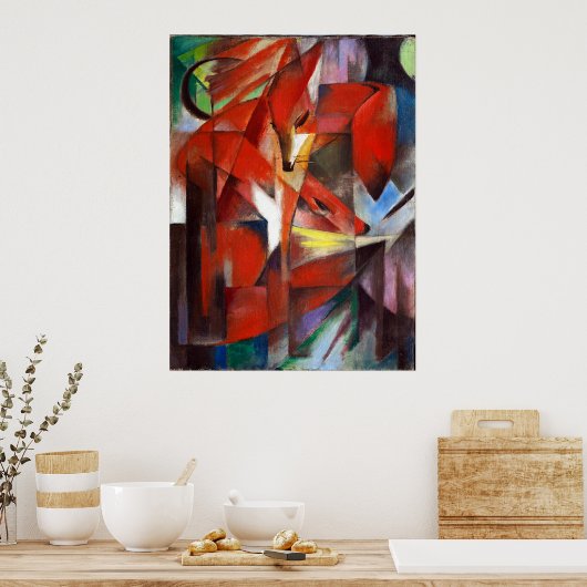 Franz Marc The Foxes Poster (Keuken)