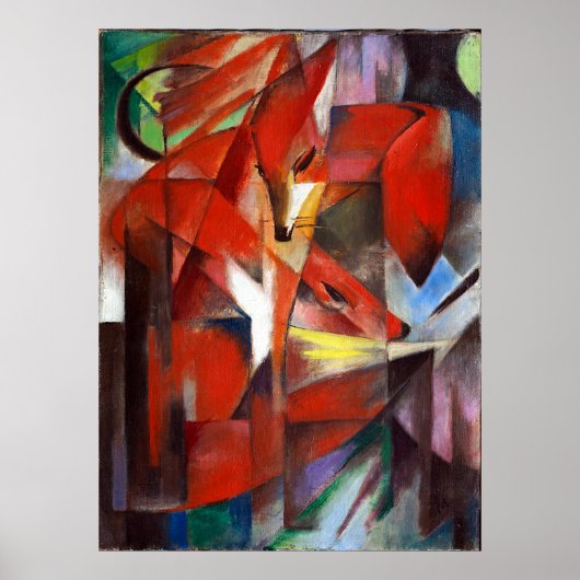 Franz Marc The Foxes Poster (Voorkant)