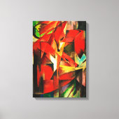 Franz Marc The Foxes Red Fox German Expressonism Canvas Afdruk (Voorkant)