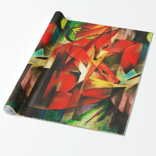 Franz Marc The Foxes Red Fox  kunstschilderkunst Cadeaupapier