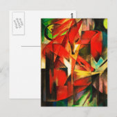 Franz Marc The Foxes Red Fox Modern Art Painting Briefkaart (Voorkant / Achterkant)