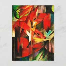 Franz Marc The Foxes Red Fox Modern Art Painting Briefkaart