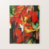 Franz Marc The Foxes Red Fox Modern Art Painting Legpuzzel (Verticaal)