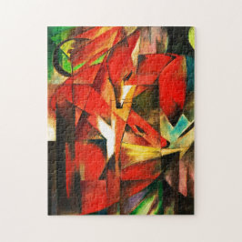 Franz Marc The Foxes Red Fox Modern Art Painting Legpuzzel