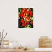 Franz Marc The Foxes Red Fox Modern Art Painting Poster (Keuken)