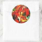 Franz Marc The Foxes Red Fox Modern Art Painting Ronde Sticker (Tas)