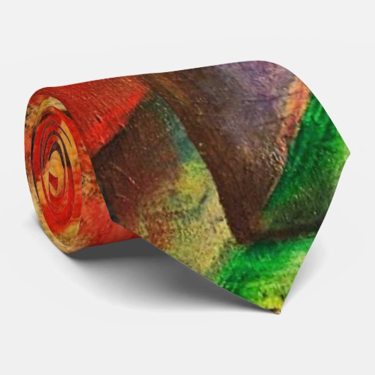 Franz Marc The Foxes Red Fox Modern Art Painting Stropdas (Opgerold)