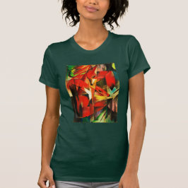 Franz Marc The Foxes Red Fox Modern Art Painting T-shirt