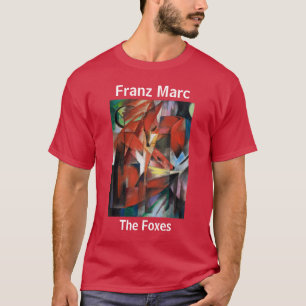 Franz Marc The Foxes Red T-shirt