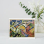 Franz Marc The Lamb 1913-14 Sheep Ewe Baby Animal Briefkaart (Staand voorkant)