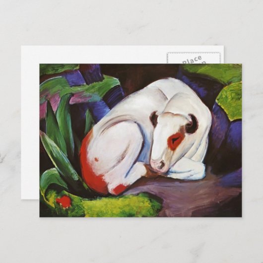 Franz Marc-The Steer (de stier) Briefkaart (Voorkant / Achterkant)