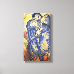  Franz Marc The Tower of Blue Horses Canvas Afdruk