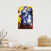 Franz Marc The Tower of Blue Horses Poster (Keuken)
