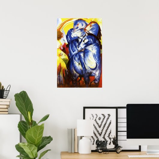 Franz Marc The Tower of Blue Horses Poster (Thuiskantoor)