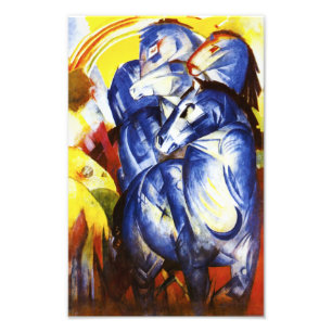 Franz Marc The Tower of Blue Horses print Foto Afdruk
