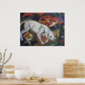 Franz Marc - Three Animals 1912 dog fox cat oil Poster (Keuken)